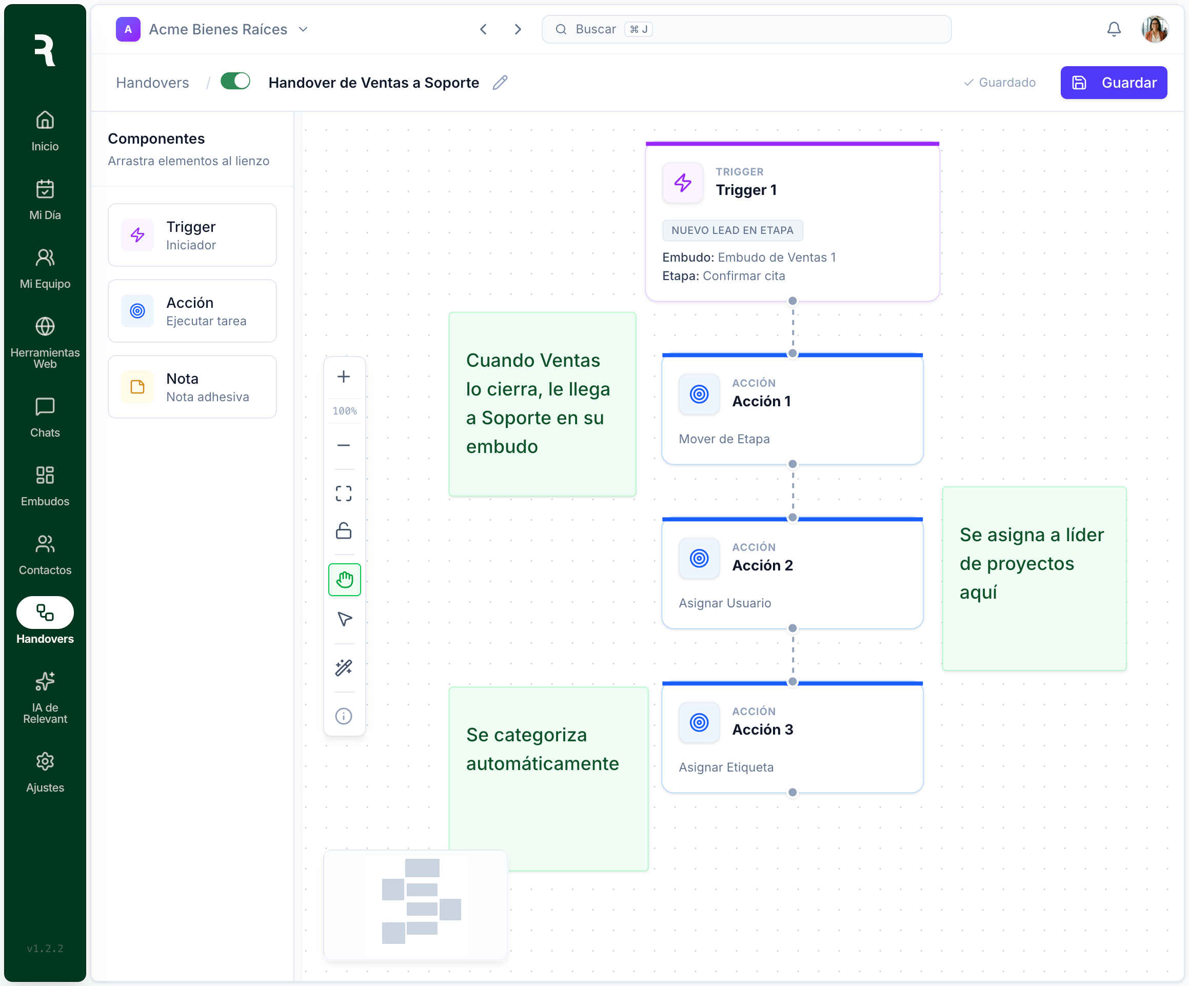Deja que el sistema haga el trabajo repetitivo